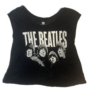THE BEATLES Apple Corp 2012 Authentic Womens T Shirt - All Four Beatles- SIZE M